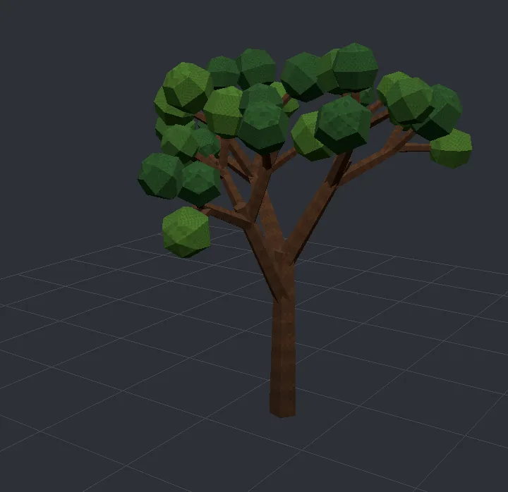 An oak tree grown from one branch that uses itself